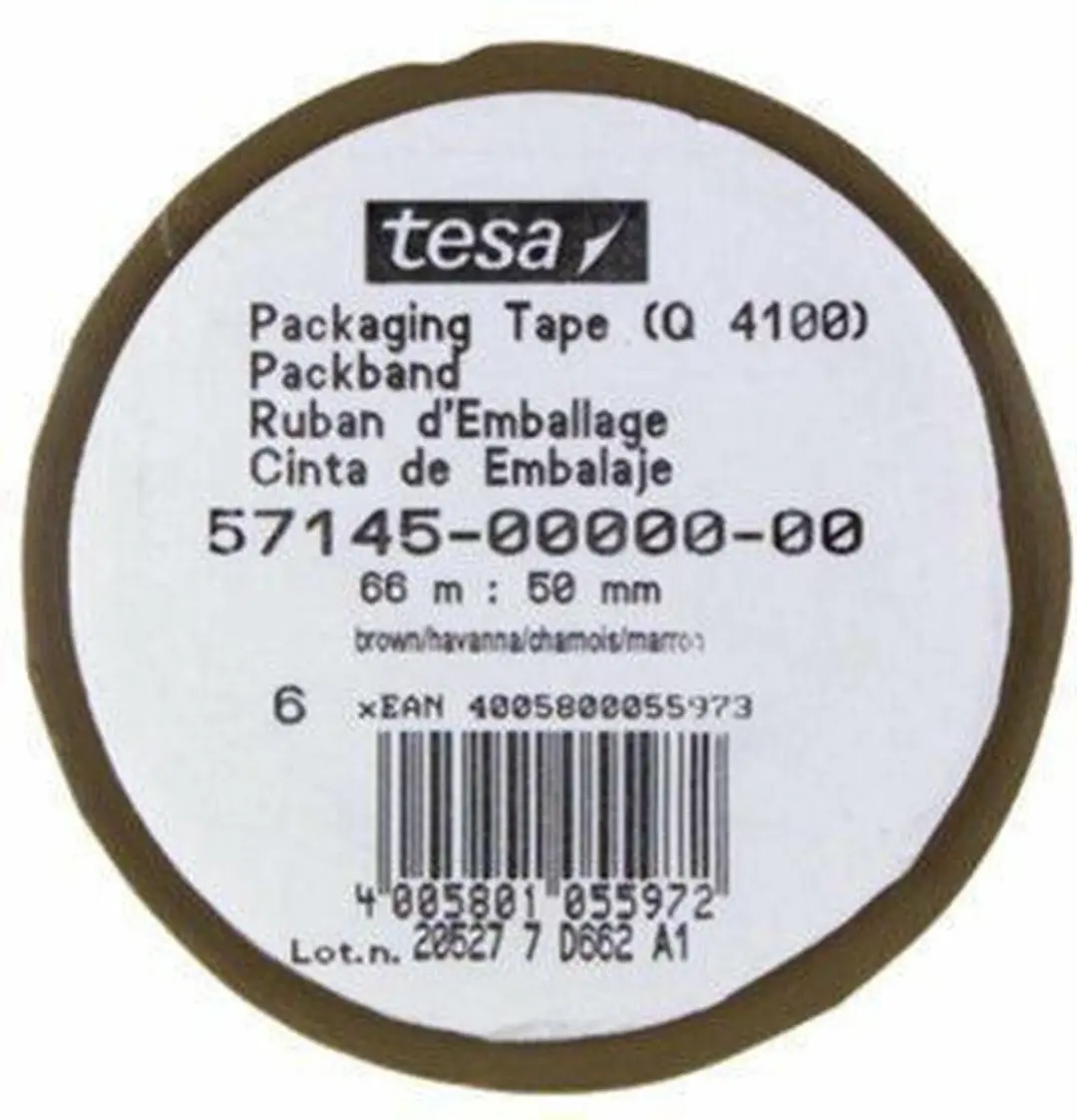 Tesa Verpakkingstape 66m x 50mm - Bruin