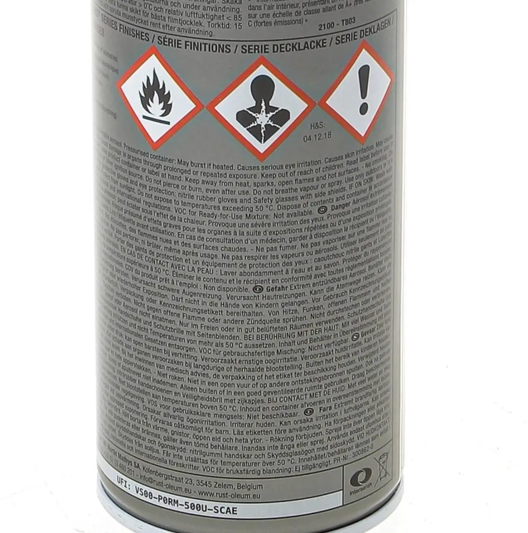 Rust-Oleum 2100 Hard Hat Spray RAL 7001 - 500ml - Staalgrijs