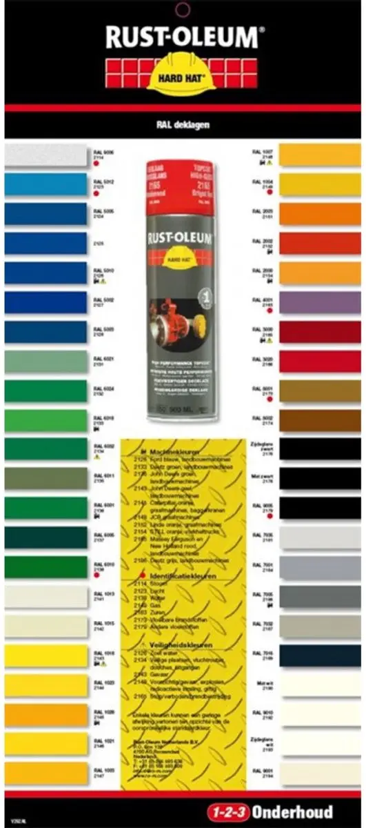 Rust-Oleum 2100 Hard Hat Spray RAL 7001 - 500ml - Staalgrijs
