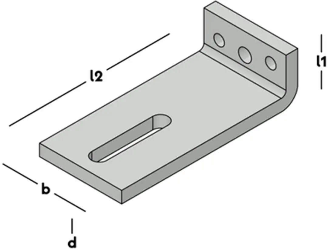 GB Hoekanker zwaar 40x150mm TV 0759746 - 25 Stuks - Ice