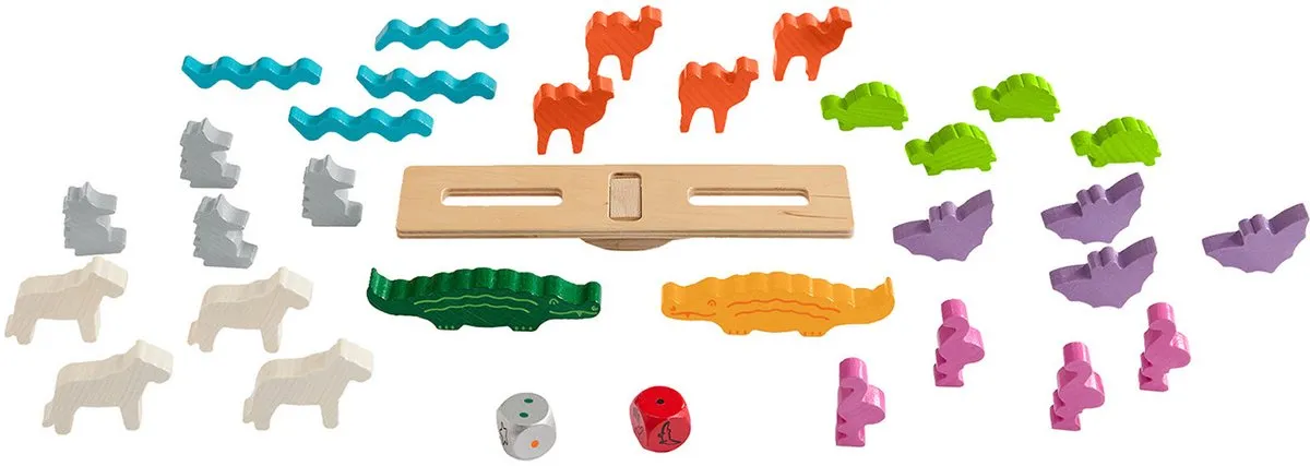 HABA Animal Upon Animal Deluxe, Bordspel, Training van de fijne motoriek (vaardigheid), 6 jaar, 10 min