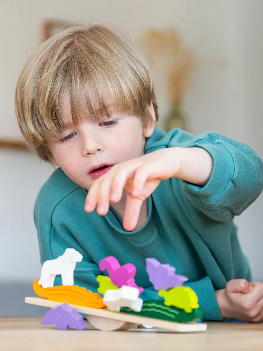 HABA Animal Upon Animal Deluxe, Bordspel, Training van de fijne motoriek (vaardigheid), 6 jaar, 10 min