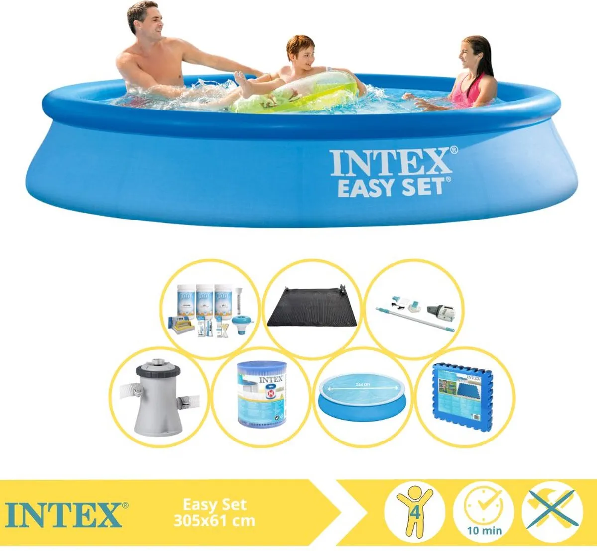 Intex Easy Set 28116NP Opblaaszwembad 305x61cm