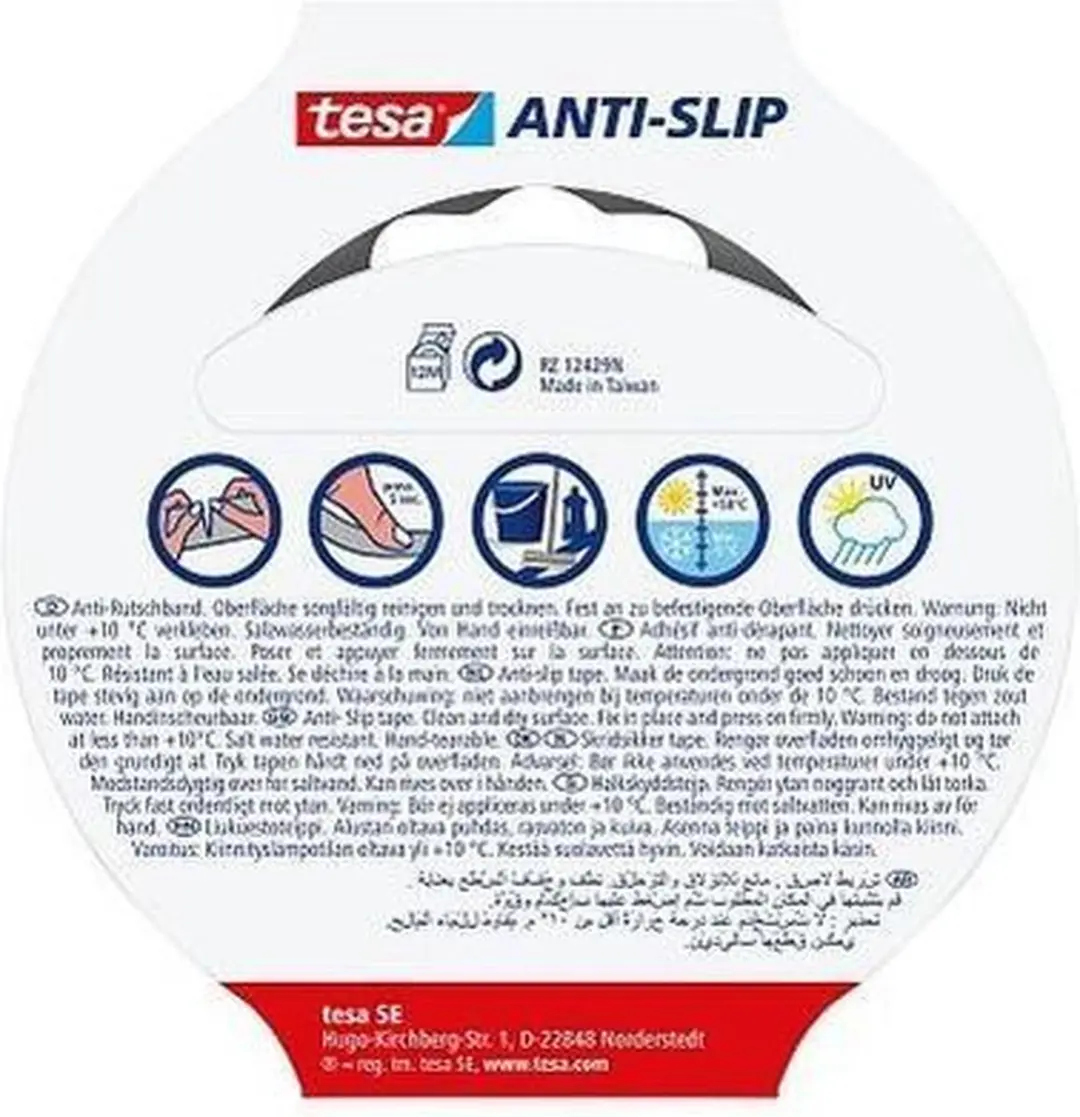 Tesa Anti-Slip Plakband 25mm x 5m - 6 Stuks