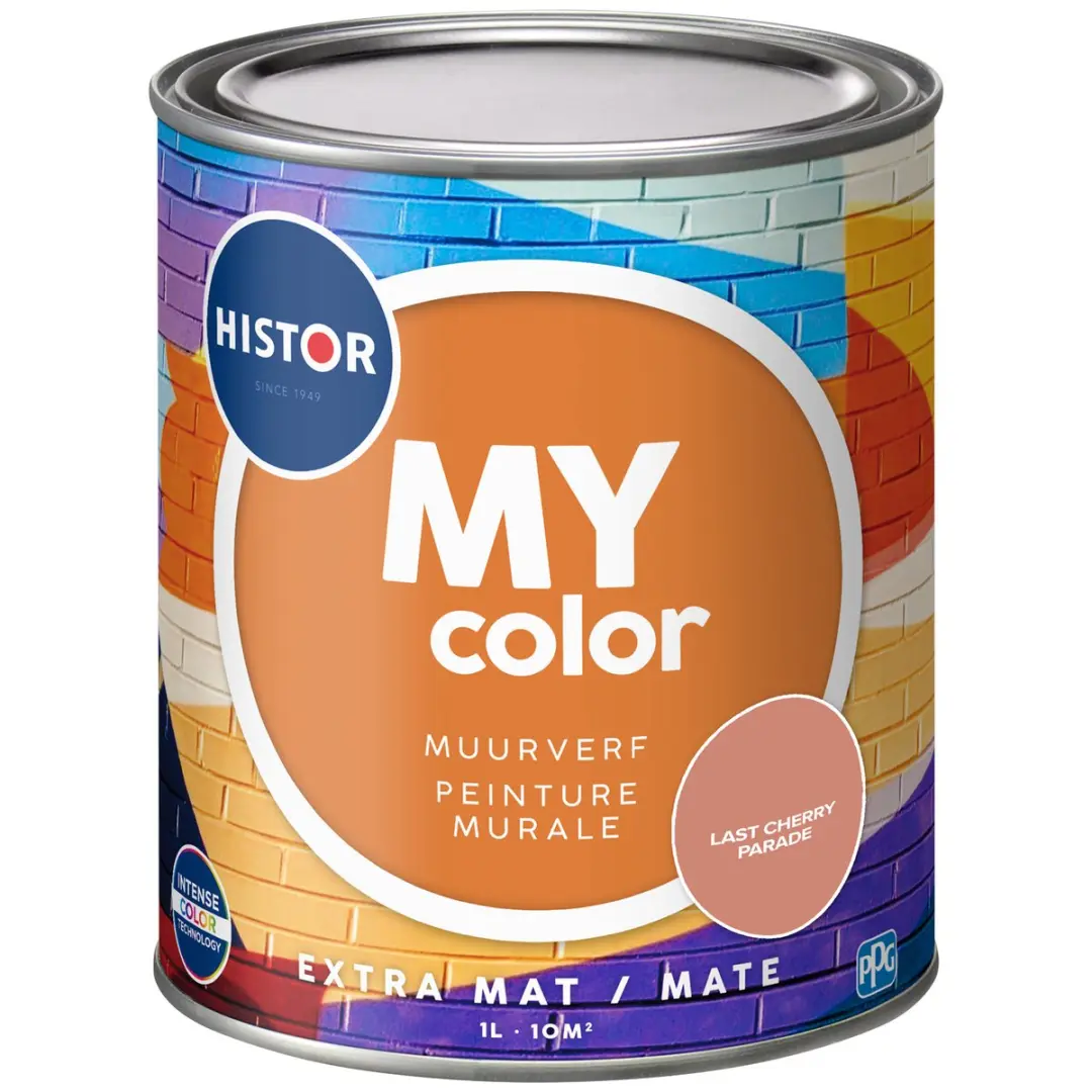 Histor MY Color Muurverf Extra Mat Rood 1L