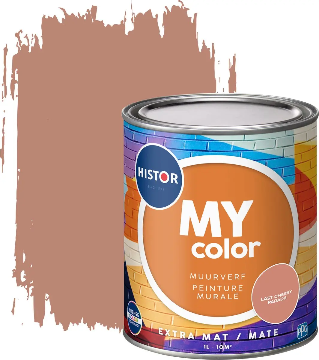 Histor MY Color Muurverf Extra Mat Rood 1L - Last Cherry Parade