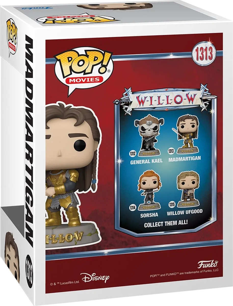 Funko POP! Movies Madmartigan Metallic Willow 65766 Verzamelfiguur - 9 cm