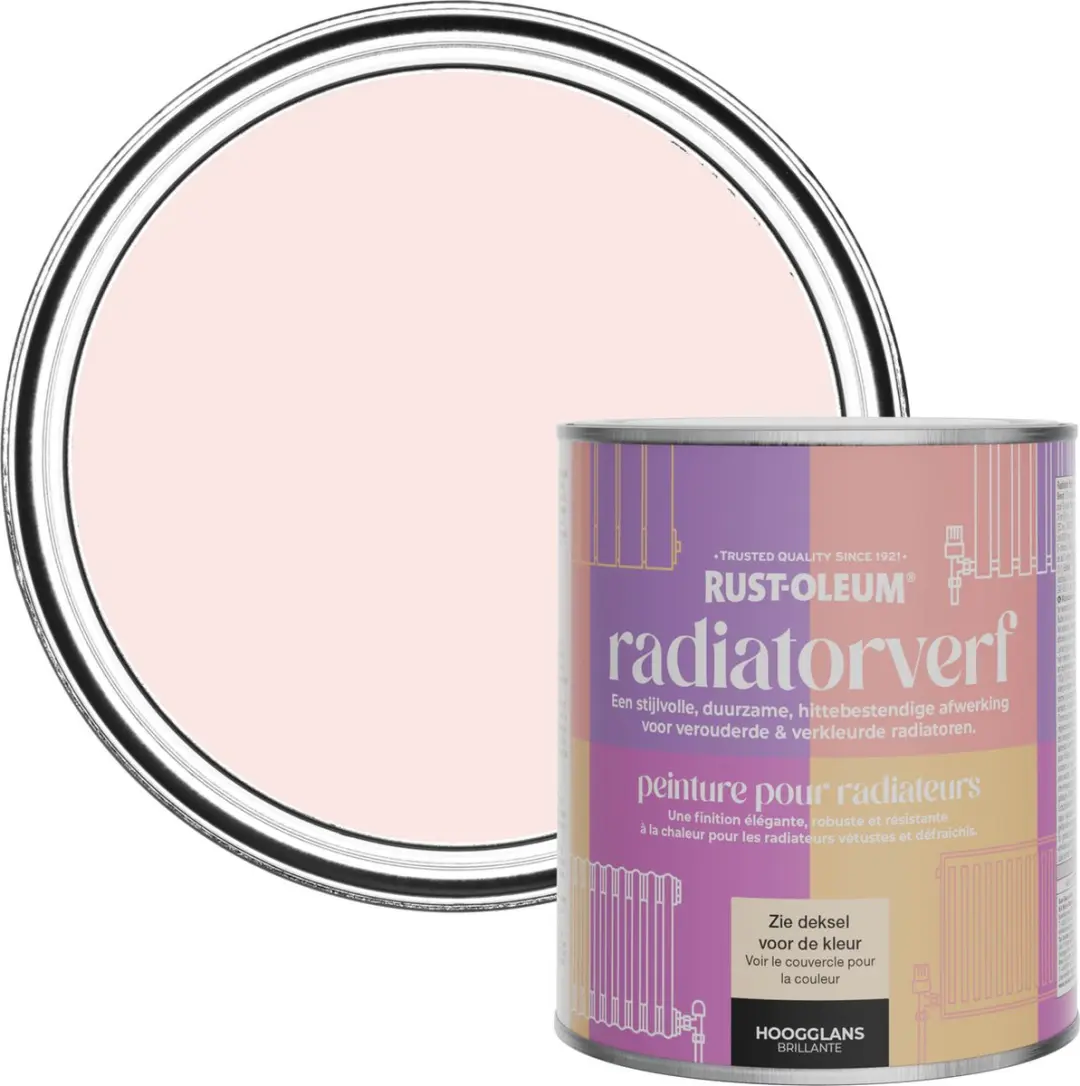 Rust-Oleum Roze Radiatorverf Hoogglans Aardbei Vanille 750ml