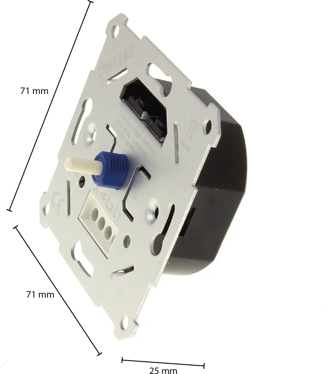 LEDVION LED Dimmer 3-200W Faseafsnijding - Grijs
