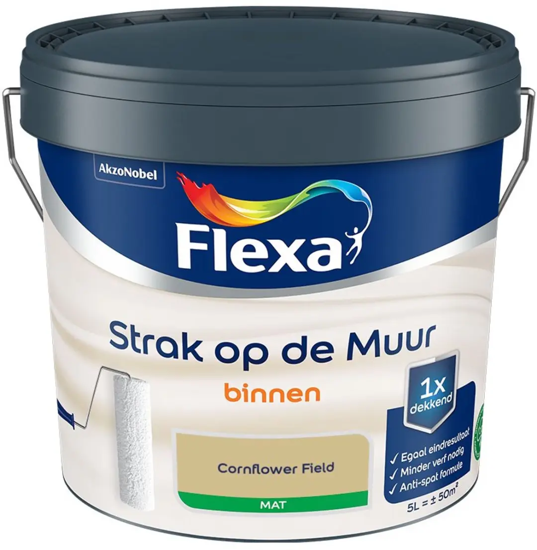 Flexa Strak Op De Muur Binnenmat Cornflower Field Mengverf 5L
