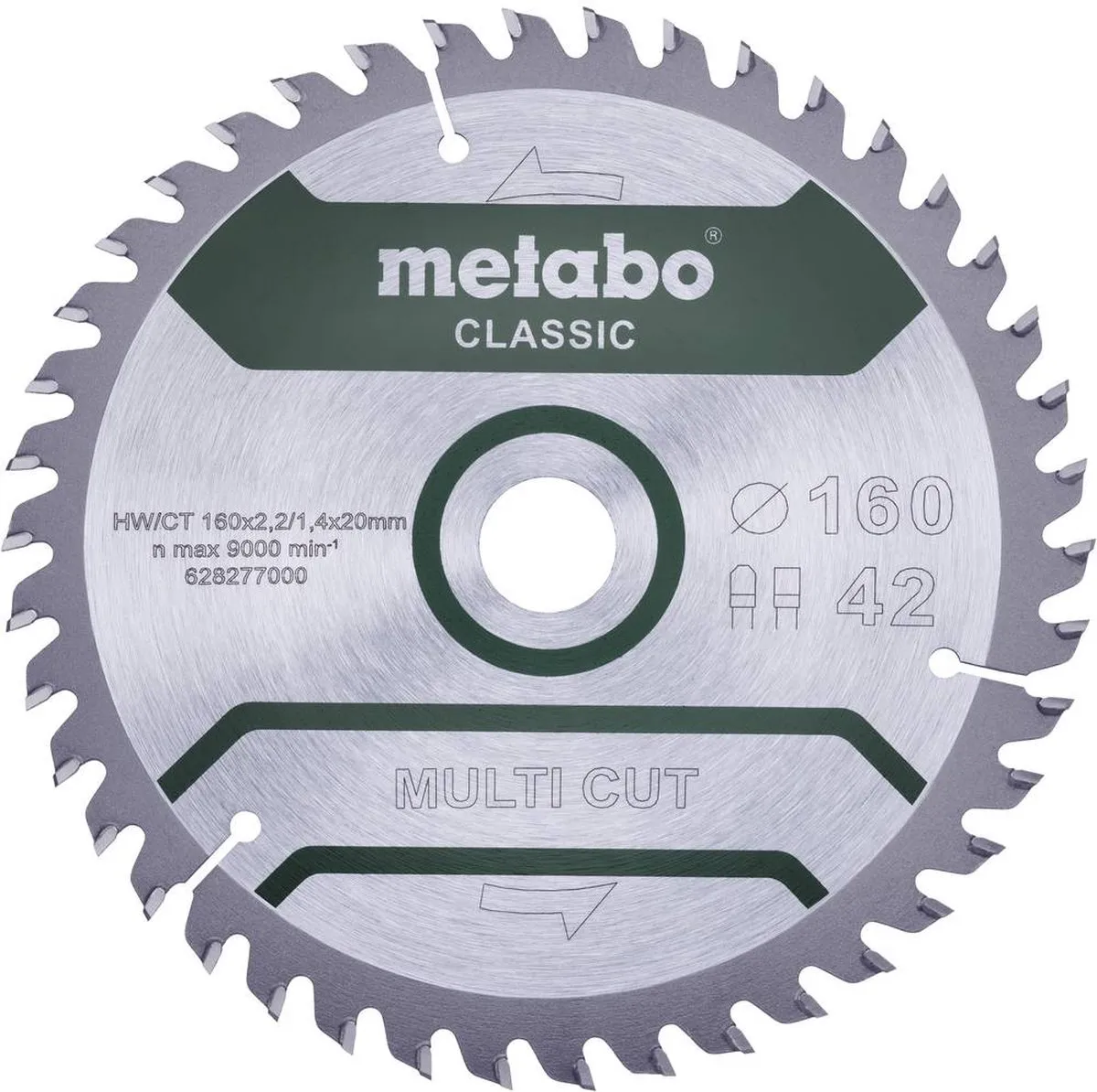 Metabo MULTI CUT CLASSIC 628277000 Cirkelzaagblad 160mm
