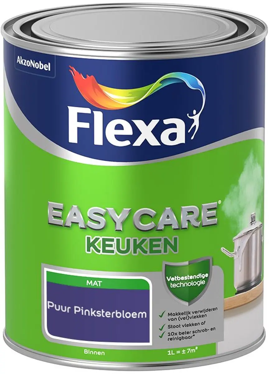 Flexa Easycare Keuken Mengverf Puur Pinksterbloem 1L