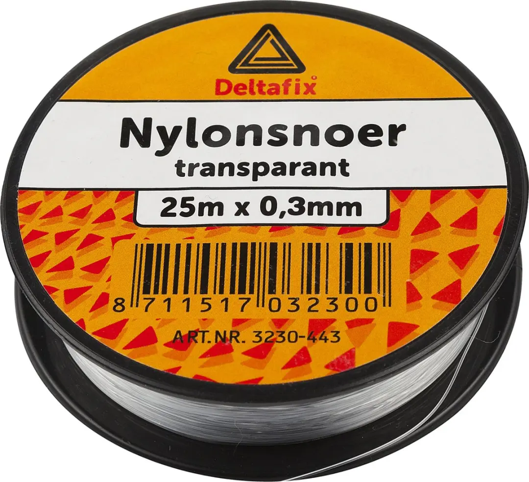 Deltafix Nylonsnoer 25m x 0,3mm
