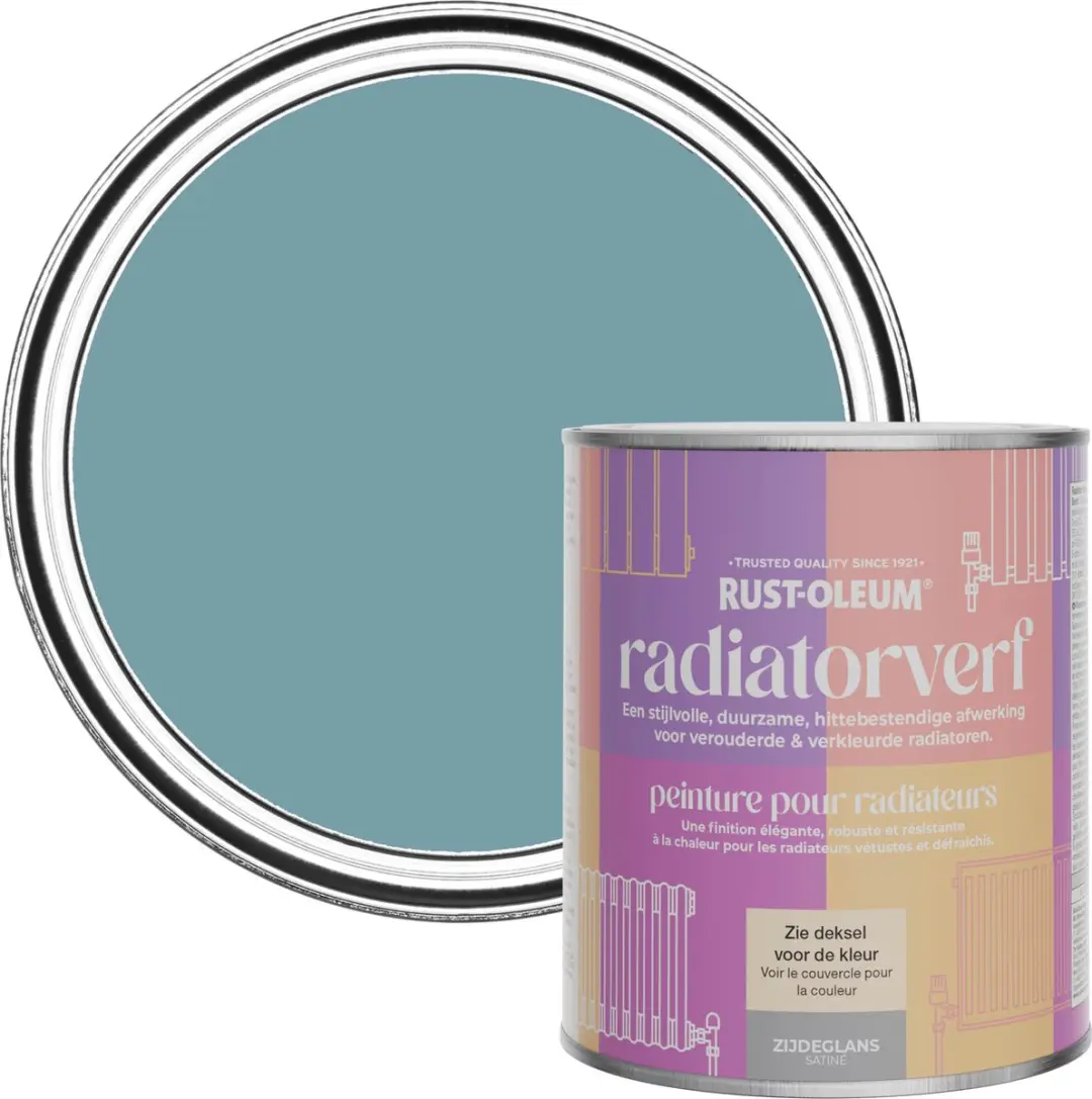 Rust-Oleum Blauw Radiatorverf Zijdeglans 750ml