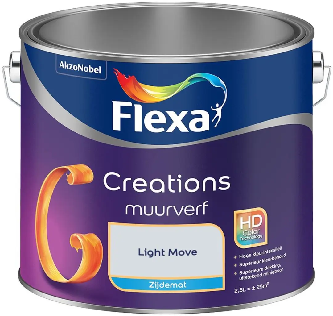 Flexa Creations Muurverf Zijdemat Light Move 2,5L