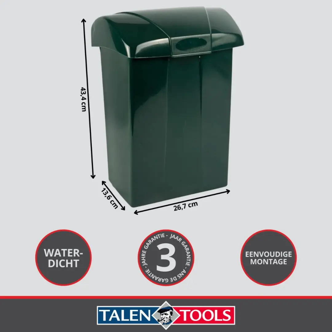 Talen Tools Brievenbus Groen Kunststof - 1 Bewoner - afbeelding 6 van 6