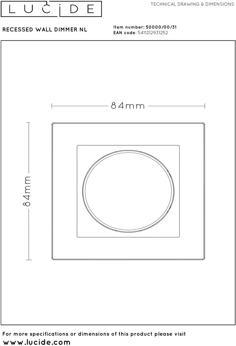 Lucide LED Dimmer Fase Aansnijding/ Afsnijding 5-300W - Wit