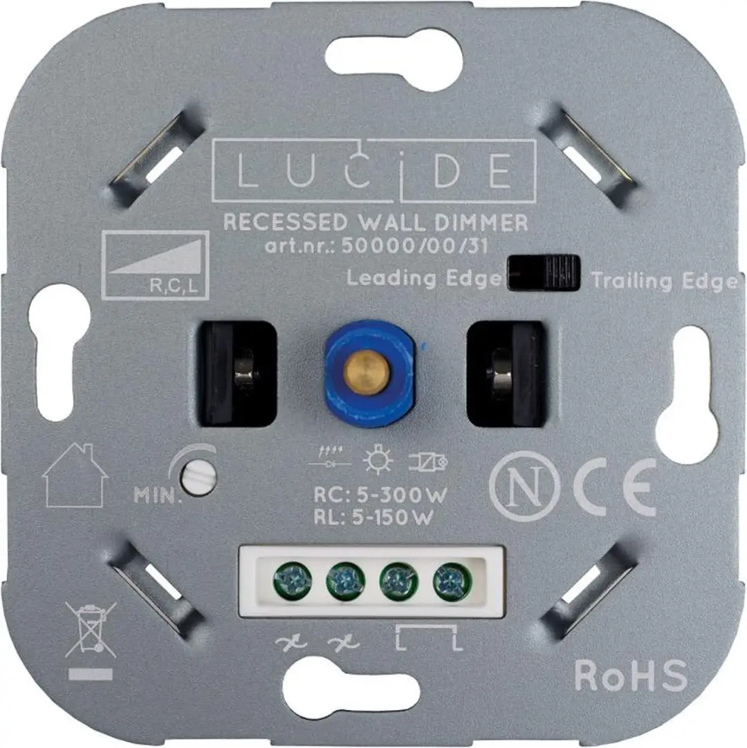 Lucide LED Dimmer Fase Aansnijding/ Afsnijding 5-300W - Wit