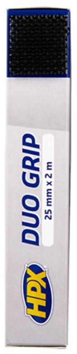 HPX Duo Grip Klikband 25mm x 2m - Zwart