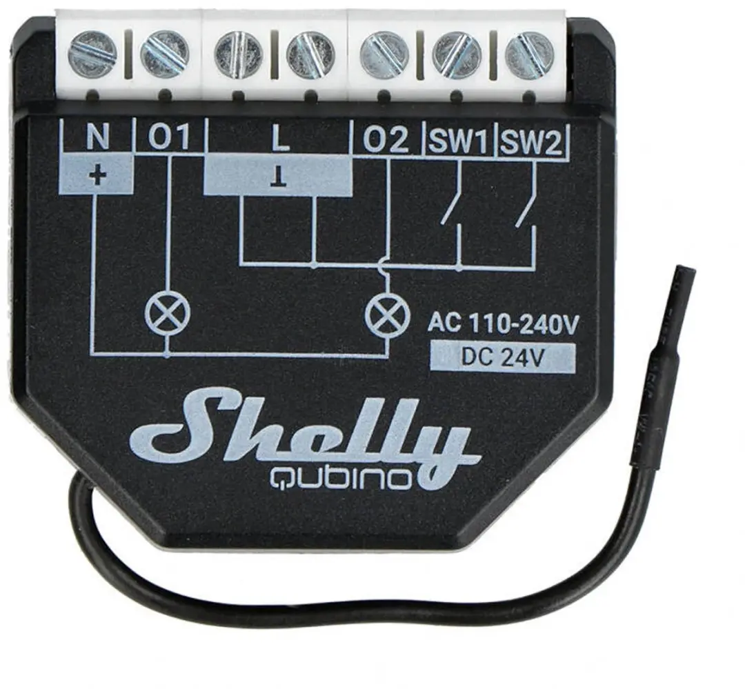 Shelly Qubino Wave 2PM Z-Wave Schakelactor