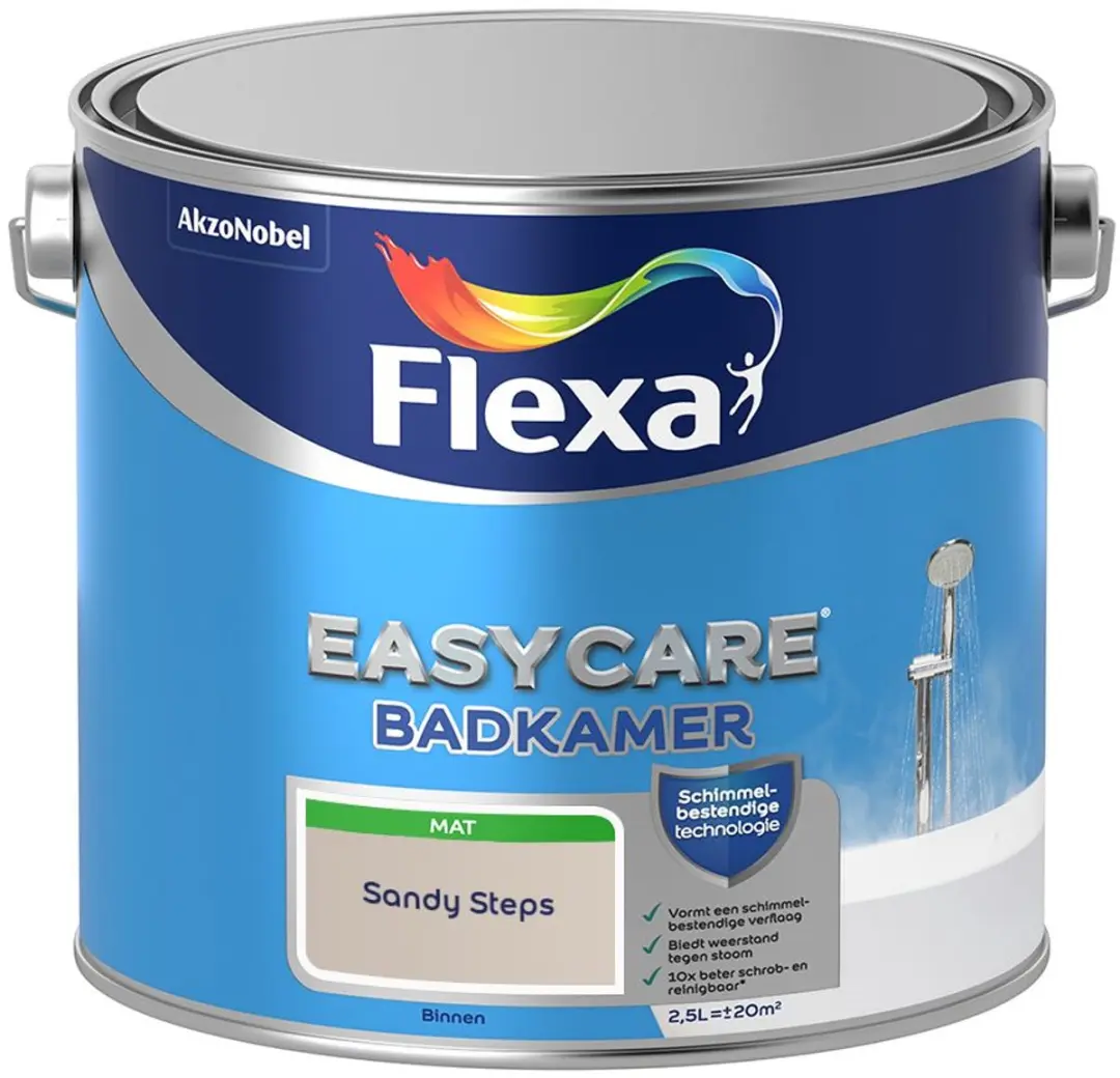 Flexa Easycare Badkamer Mengverf Sandy Steps 2,5L