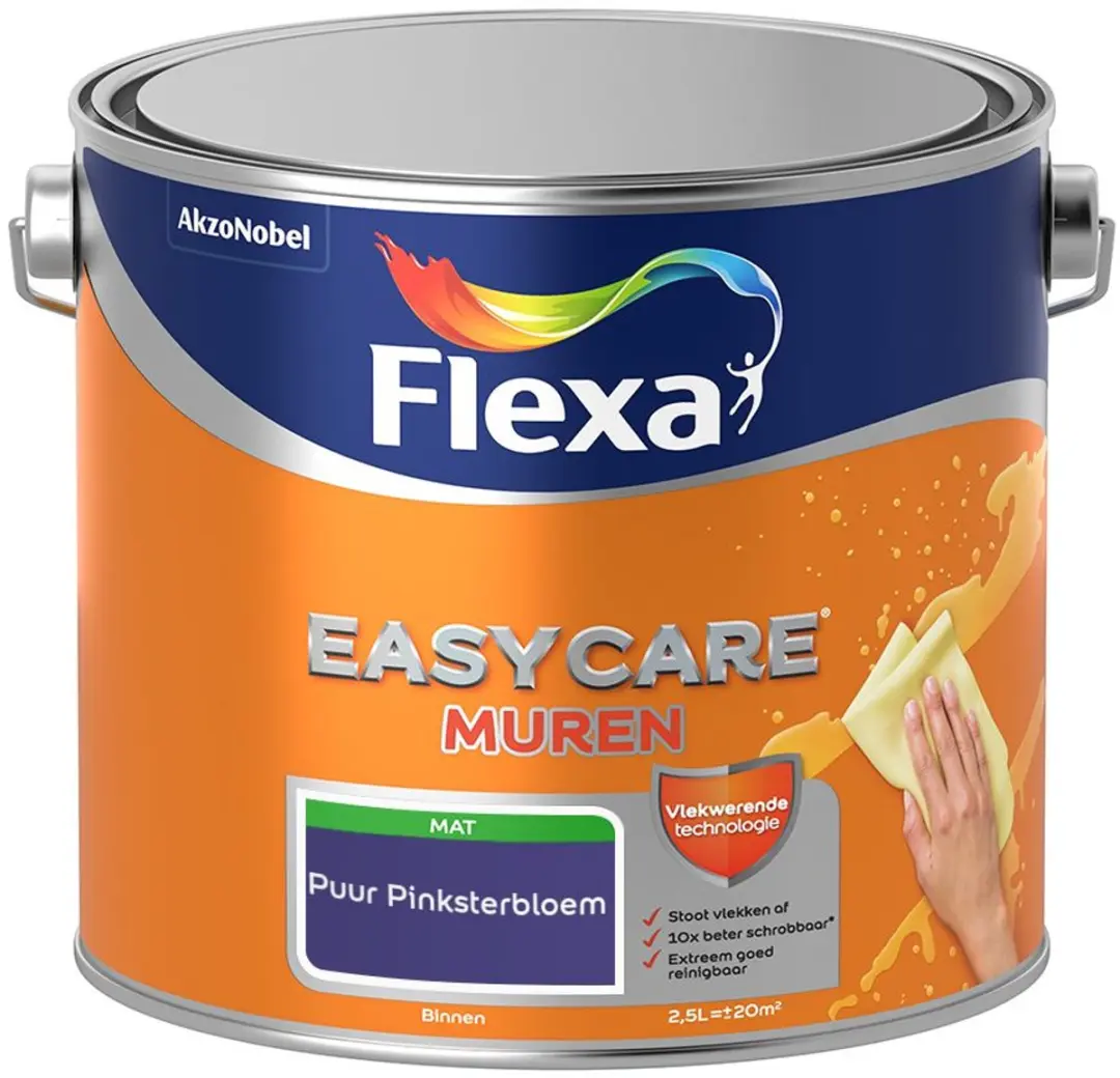 Flexa Easycare Muren Puur Pinksterbloem Mengverf 2,5L