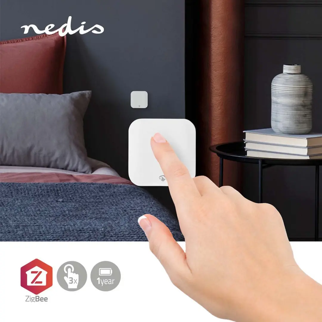 Nedis SmartLife Zigbee Wandschakelaar - Wit