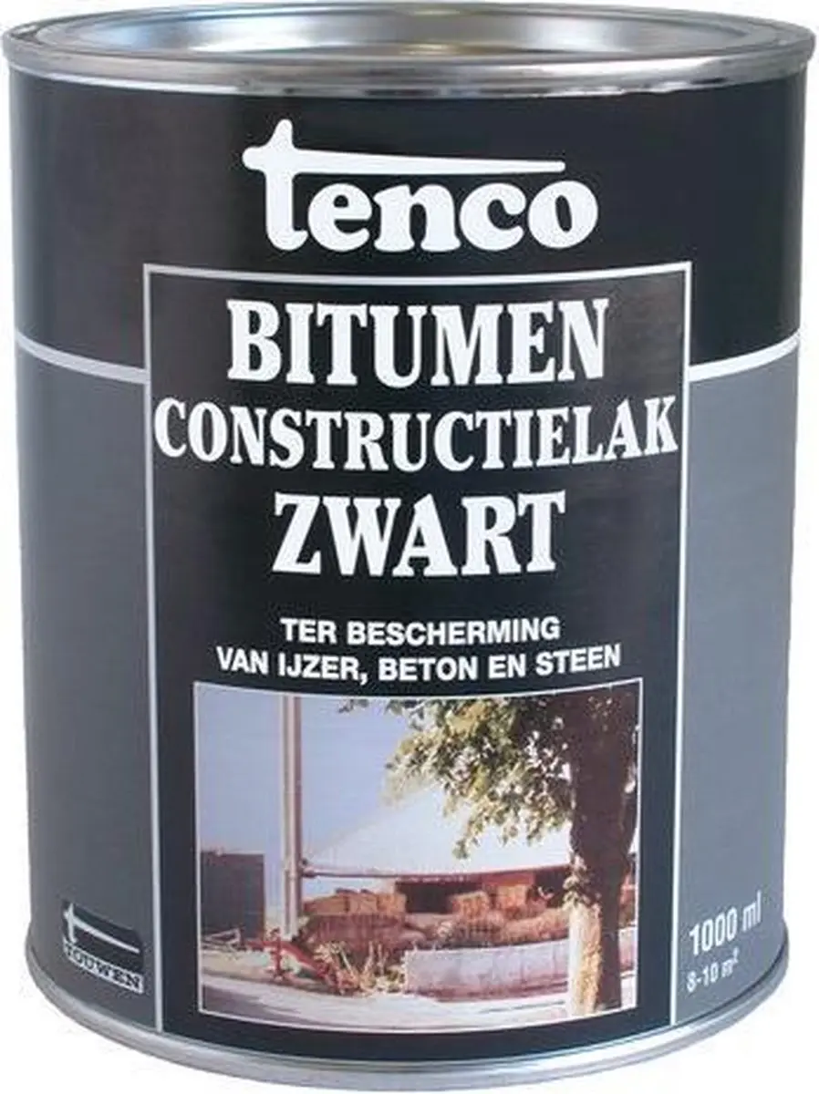 Tenco Bitumen Constructielak 5L - Zwart