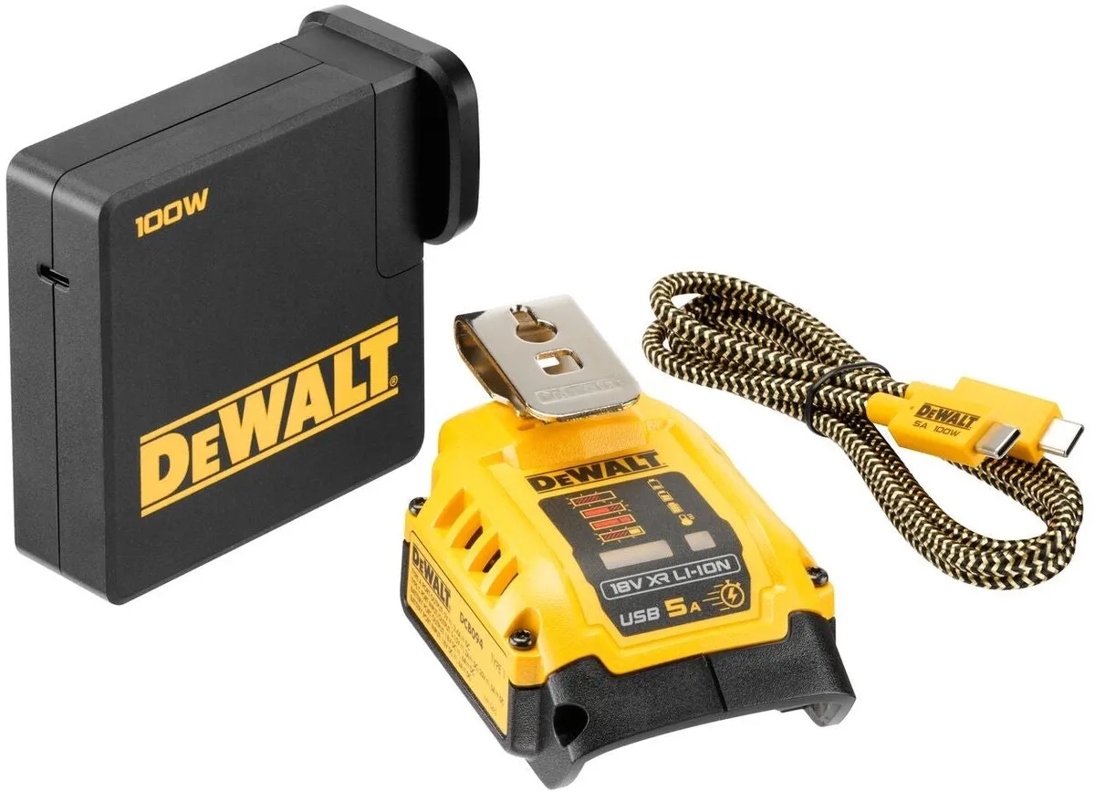 DeWalt DCB094K USB Laadadapter 18V XR