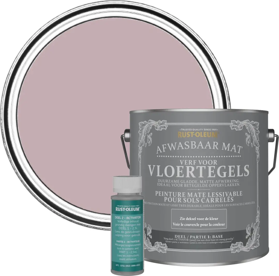 Rust-Oleum Roze Vloertegelverf Subtiel Licht 2,5L