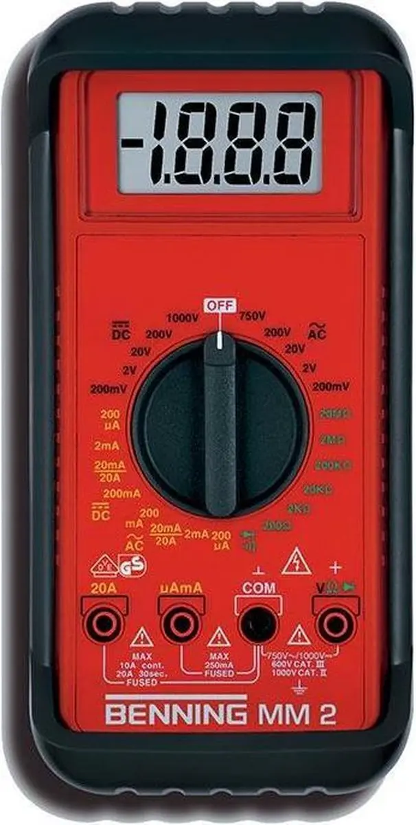 Benning 44044028 MM 2 Digitale multmeter