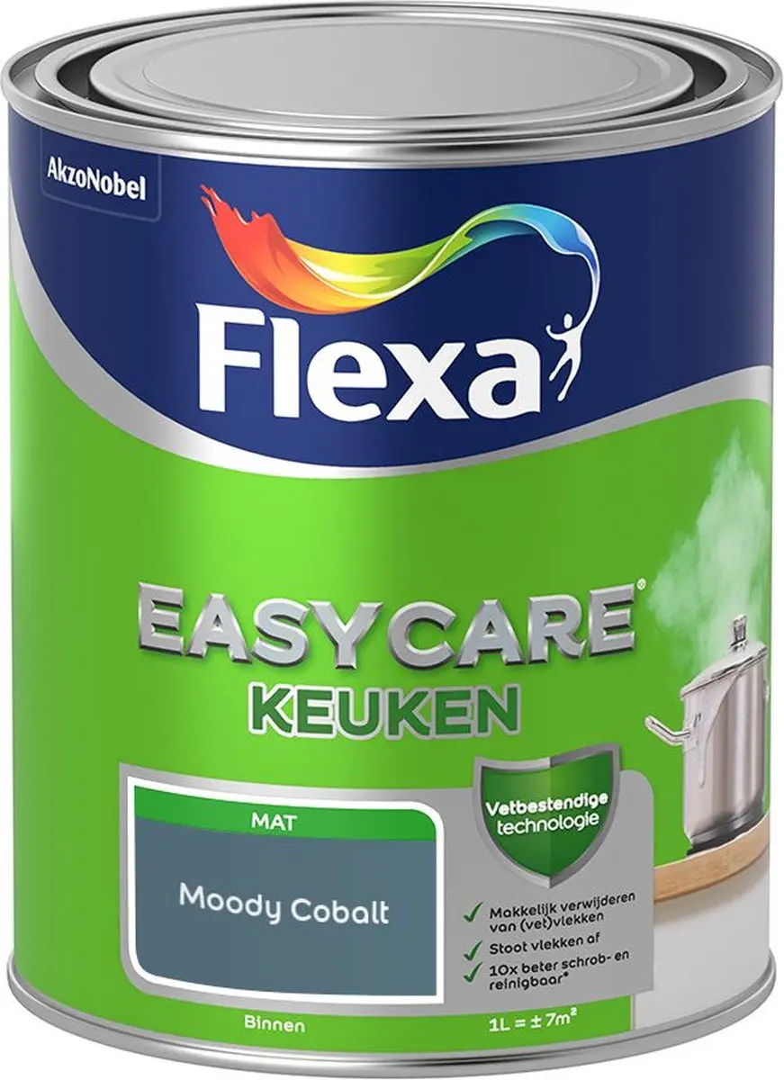 Flexa Easycare Keuken Moody Cobalt Mengverf 1L