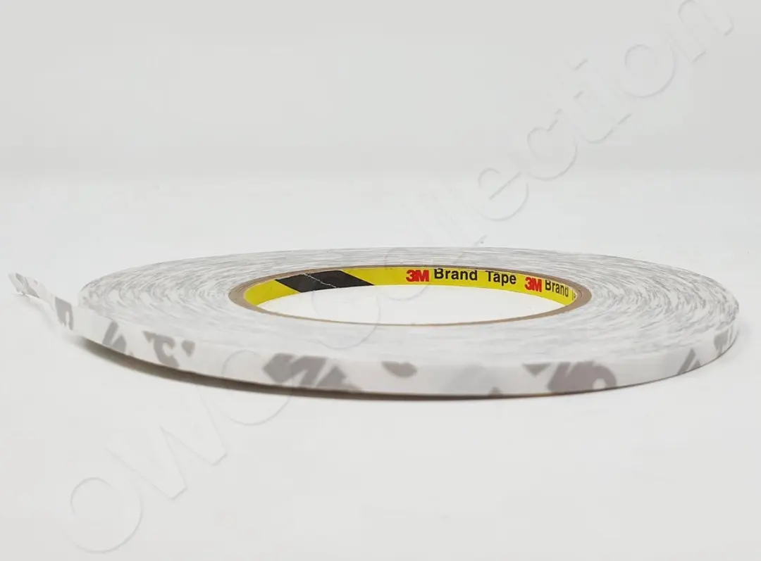 3M Dubbelzijdig Montage Tape 0,5cm x 50m - Transparant/Wit - afbeelding 3 van 4