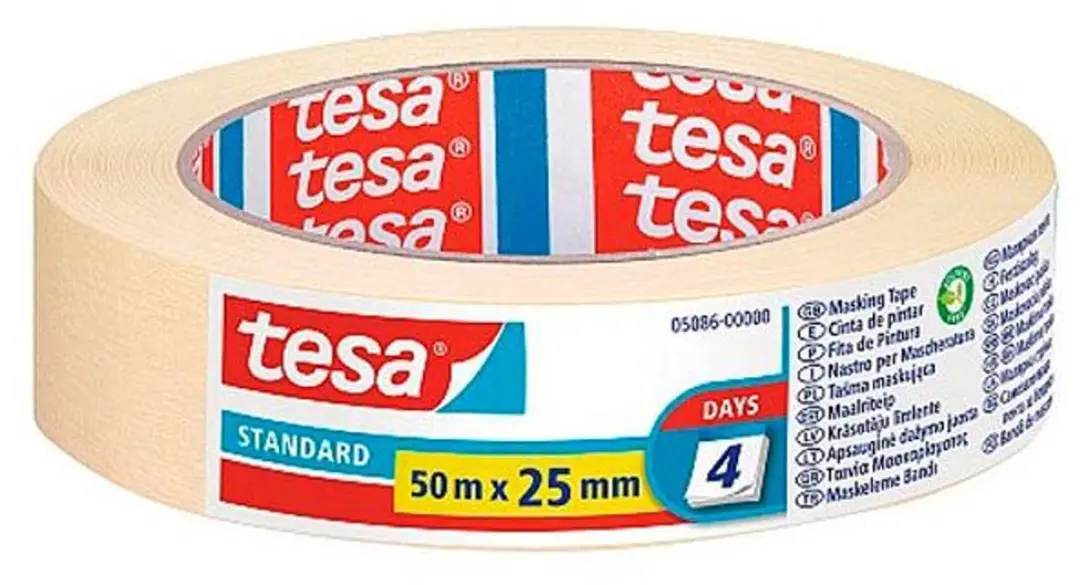 Tesa Afplakband 50m x 25mm Transparant