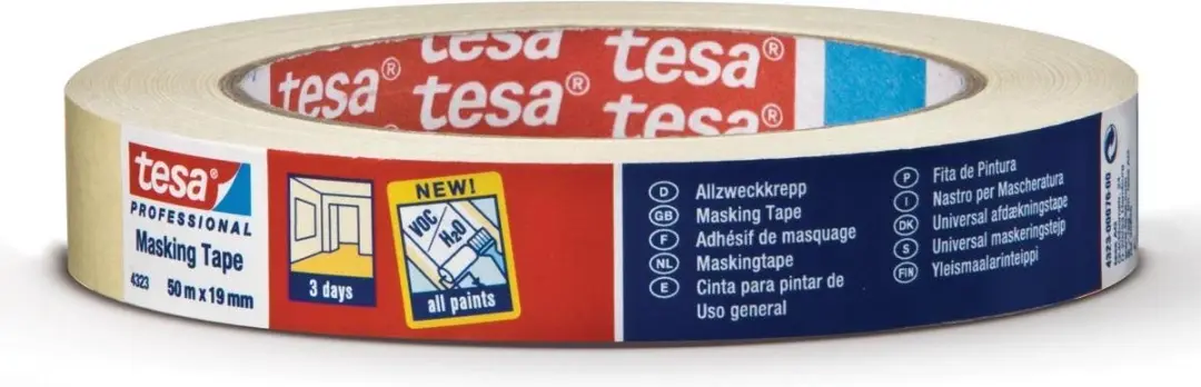 Tesa Standard 04323-00043-00 Schilderstape - 50m x 38mm - Beige