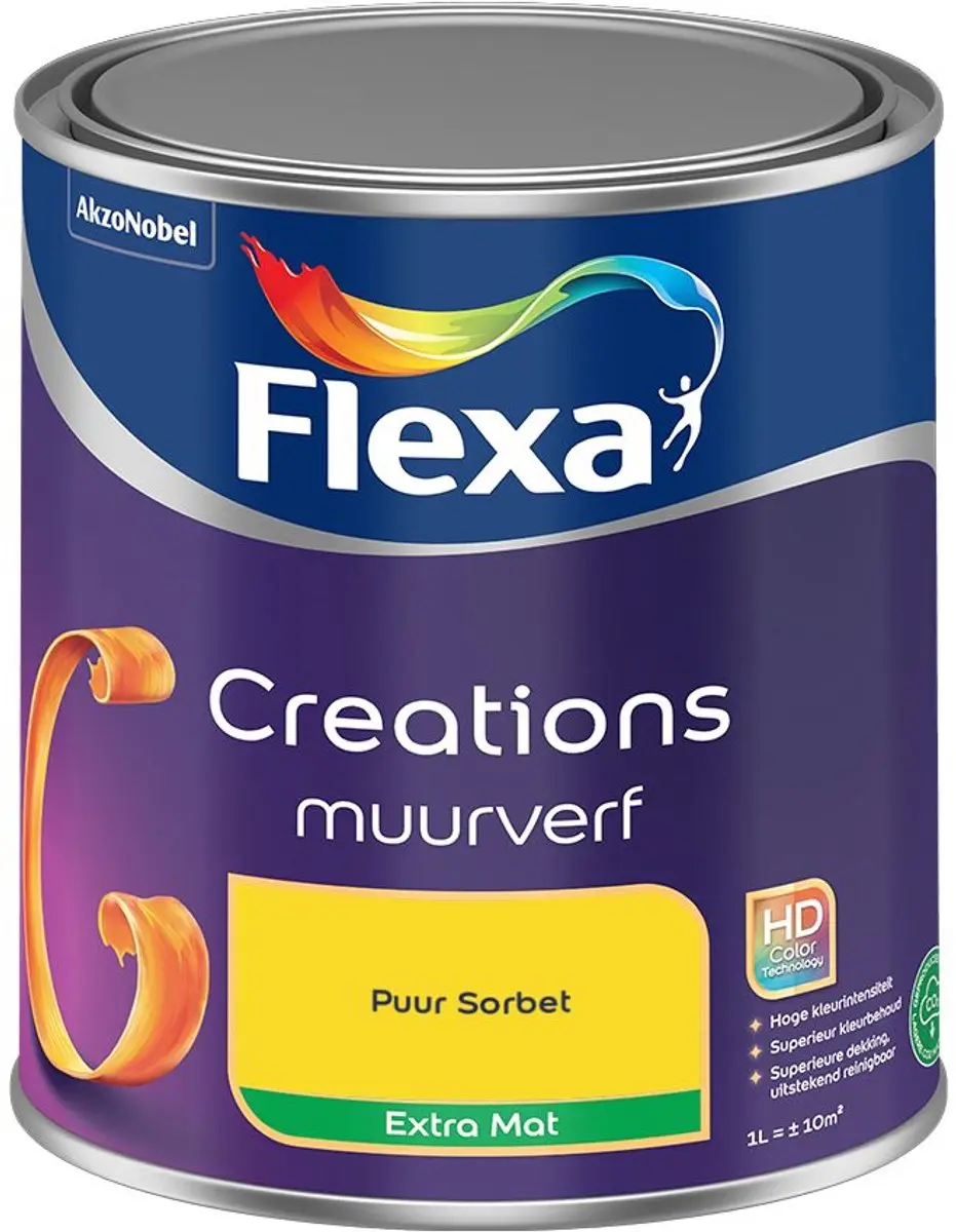 Flexa Creations Muurverf Extra Mat Puur Sorbet 1L
