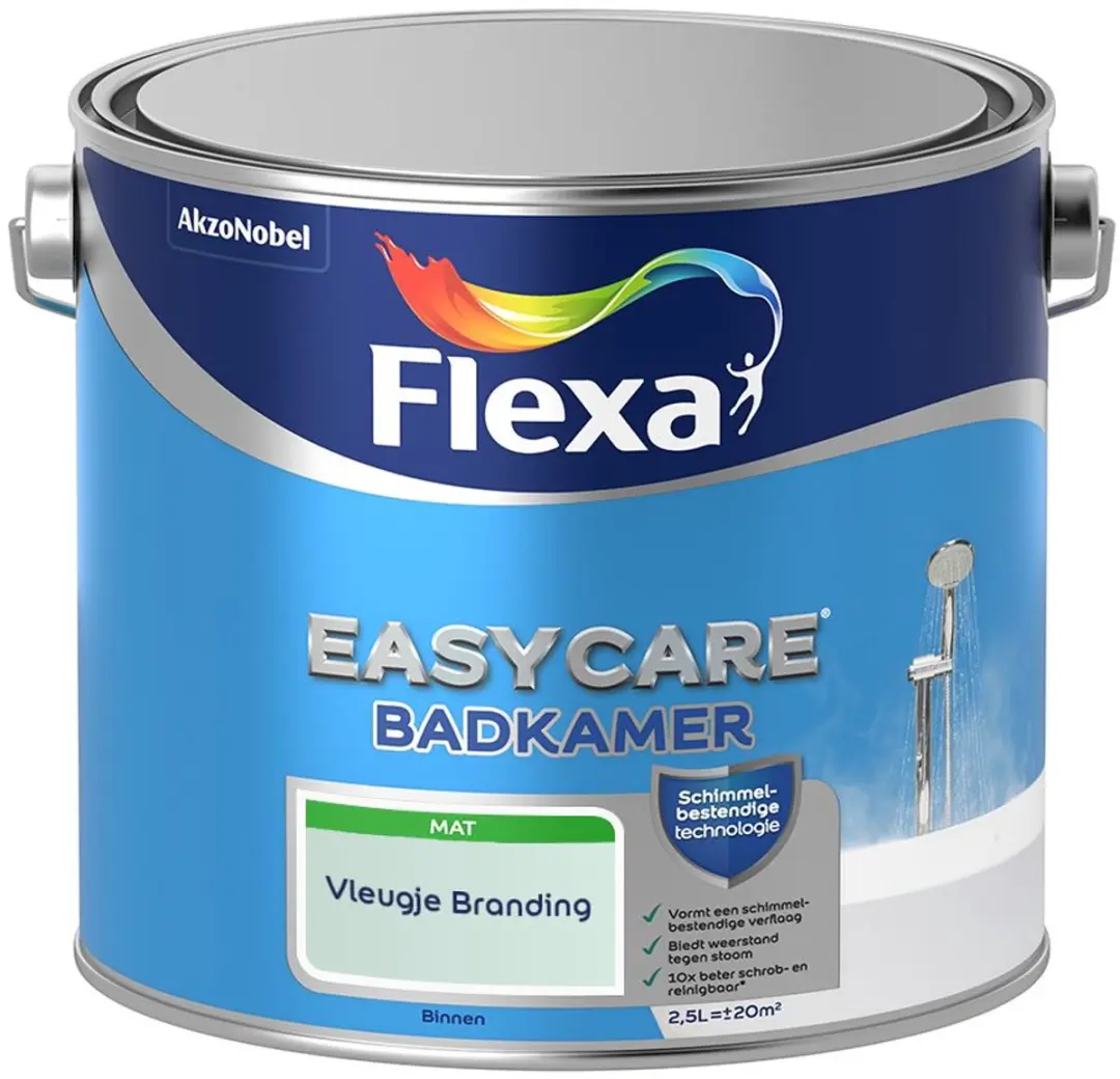 Flexa Easycare Badkamer Mengverf 2,5L - Vleugje Branding