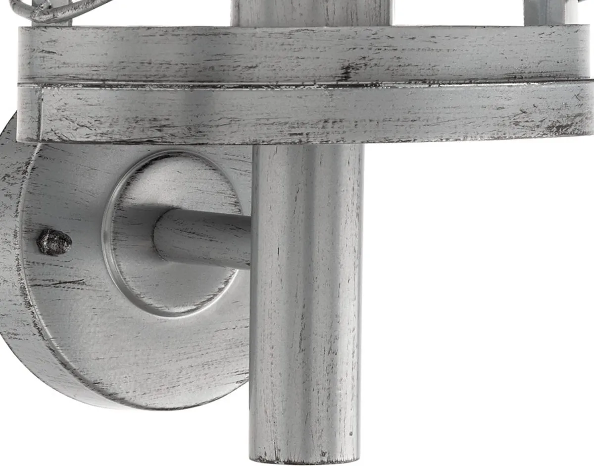 EGLO Vintage Hilburn 1 - Buitenverlichting - Wandlamp - 1 Lichts - Antiek Zilver