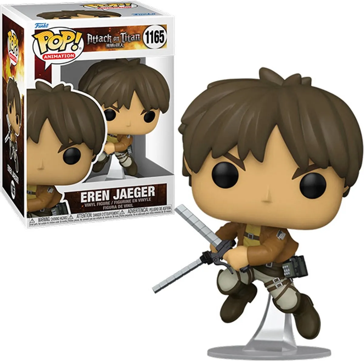 Funko Pop! Animation Attack on Titan Eren Jaeger #1165 - 9,5 cm - Multi