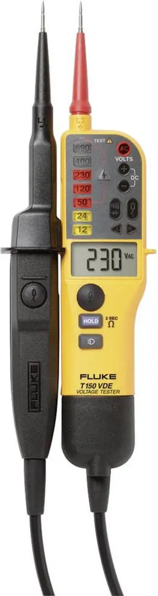 Fluke T150 Tweepolige Spannings- en Doorbeltester