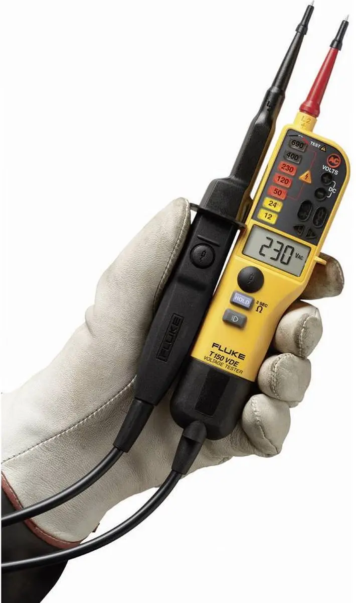 Fluke T150 Tweepolige Spannings- en Doorbeltester - AC/DC 690V
