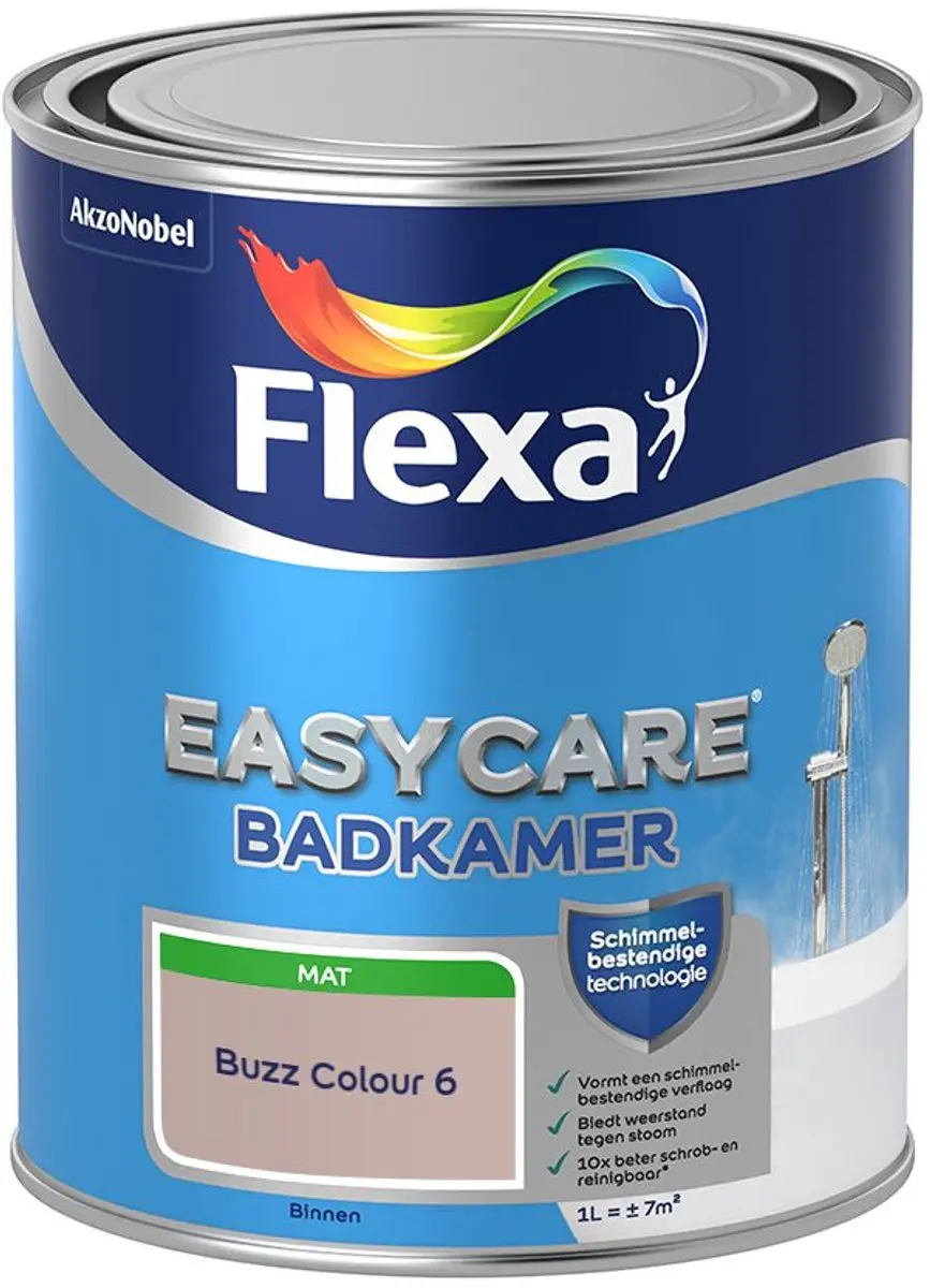 Flexa Easycare Badkamer Mengverf Buzz Colour 6 - 1L