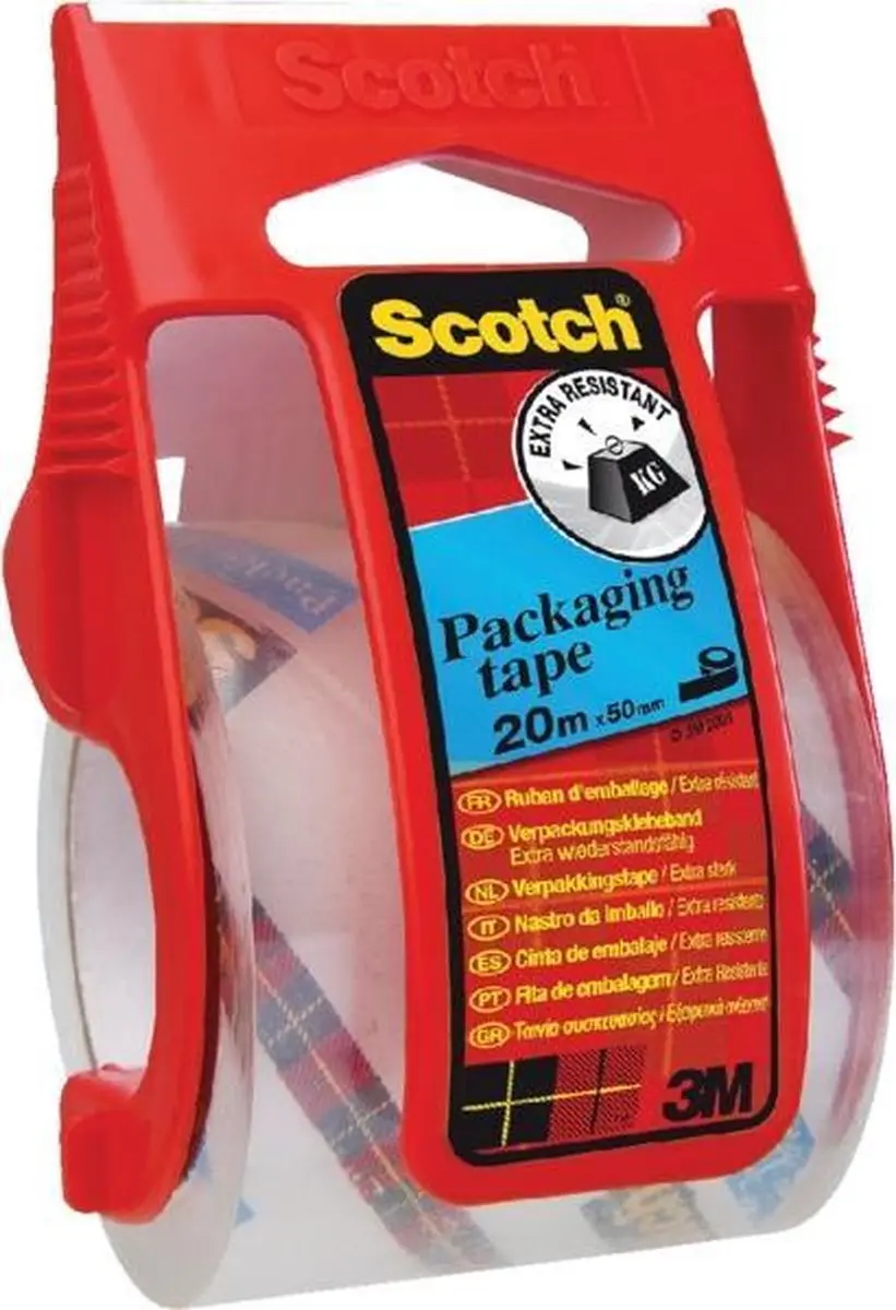 3M Scotch Transparant Pakband 20.3m x 48mm - afbeelding 2 van 3