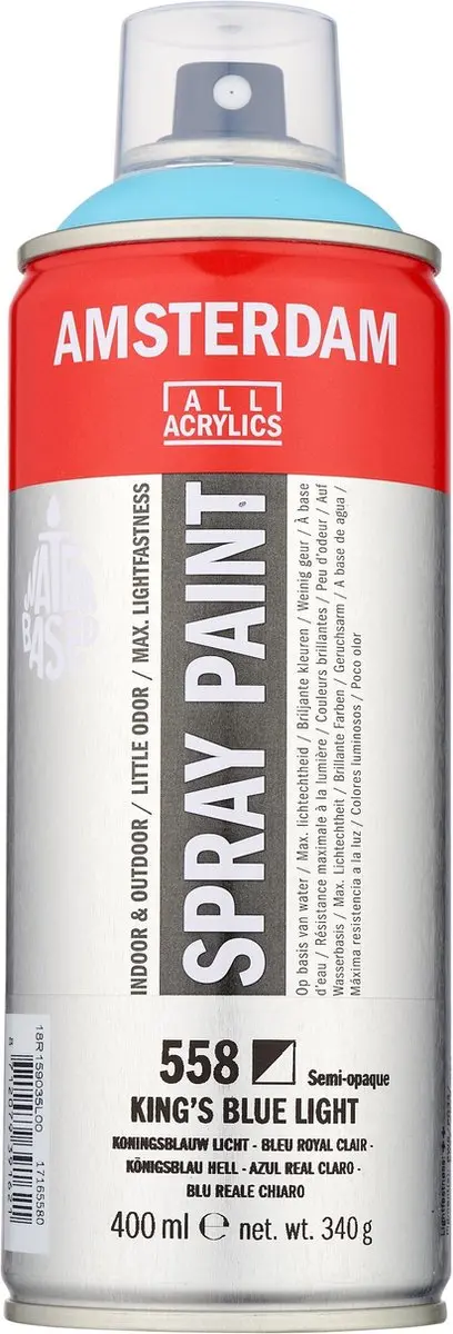Talens Spraypaint 558 Koningsblauw Licht