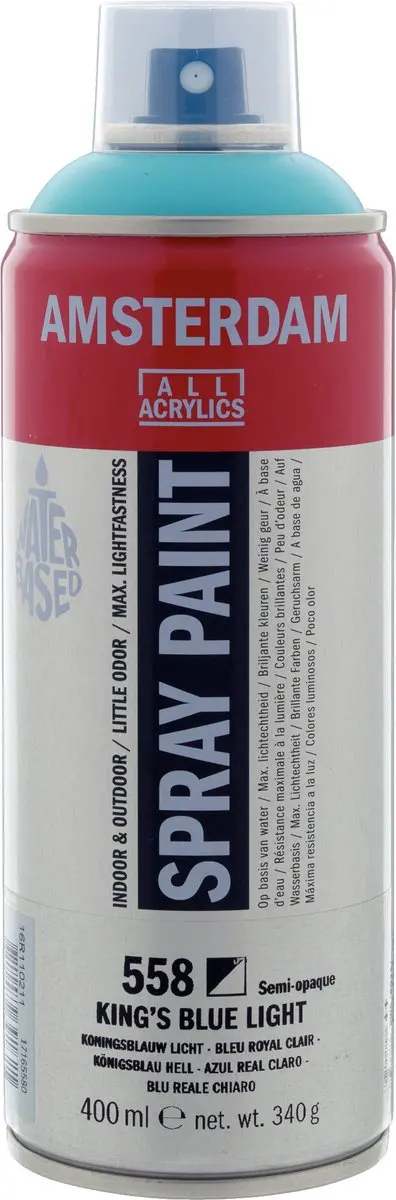 Talens Spraypaint 558 Koningsblauw Licht - 400ml