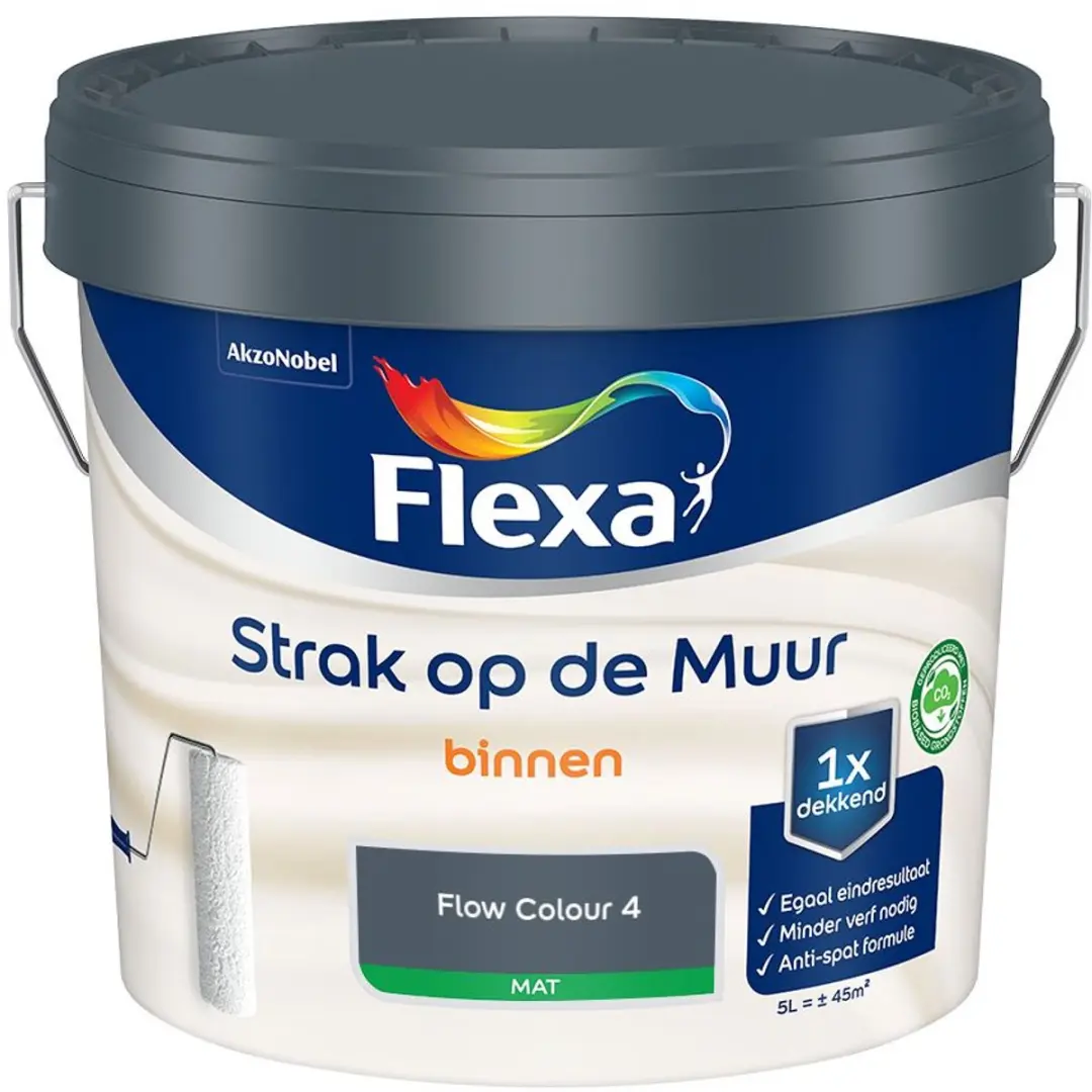 Flexa Strak Op De Muur Binnen Mat Flow Colour 4 Mengverf 5L