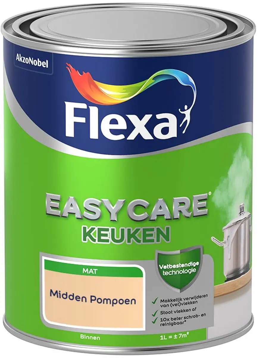 Flexa Easycare Keuken Midden Pompoen Mengverf 1L