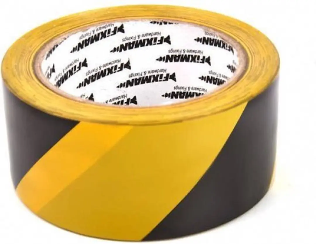 Silverline Veiligheidstape 50mm x 33m - Zwart/Geel