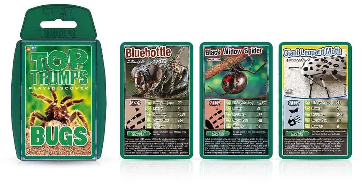 Winning Moves Top Trumps Bugs Kaartspel - Multicolor