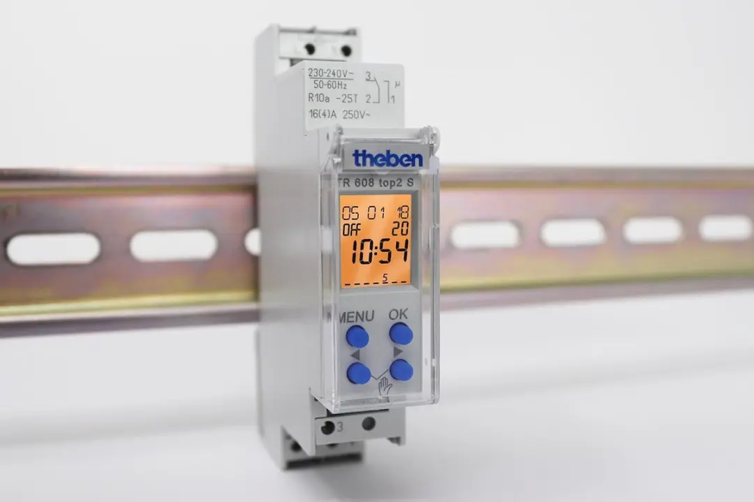 Theben TR 608 top2 S Digitale Schakelklok - 1-Kanaals